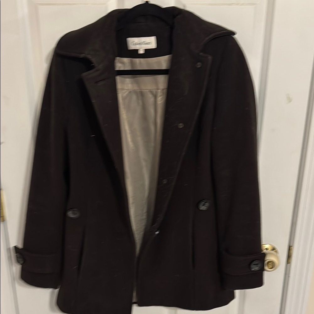 Calvin Klein Women's Black Peacoat